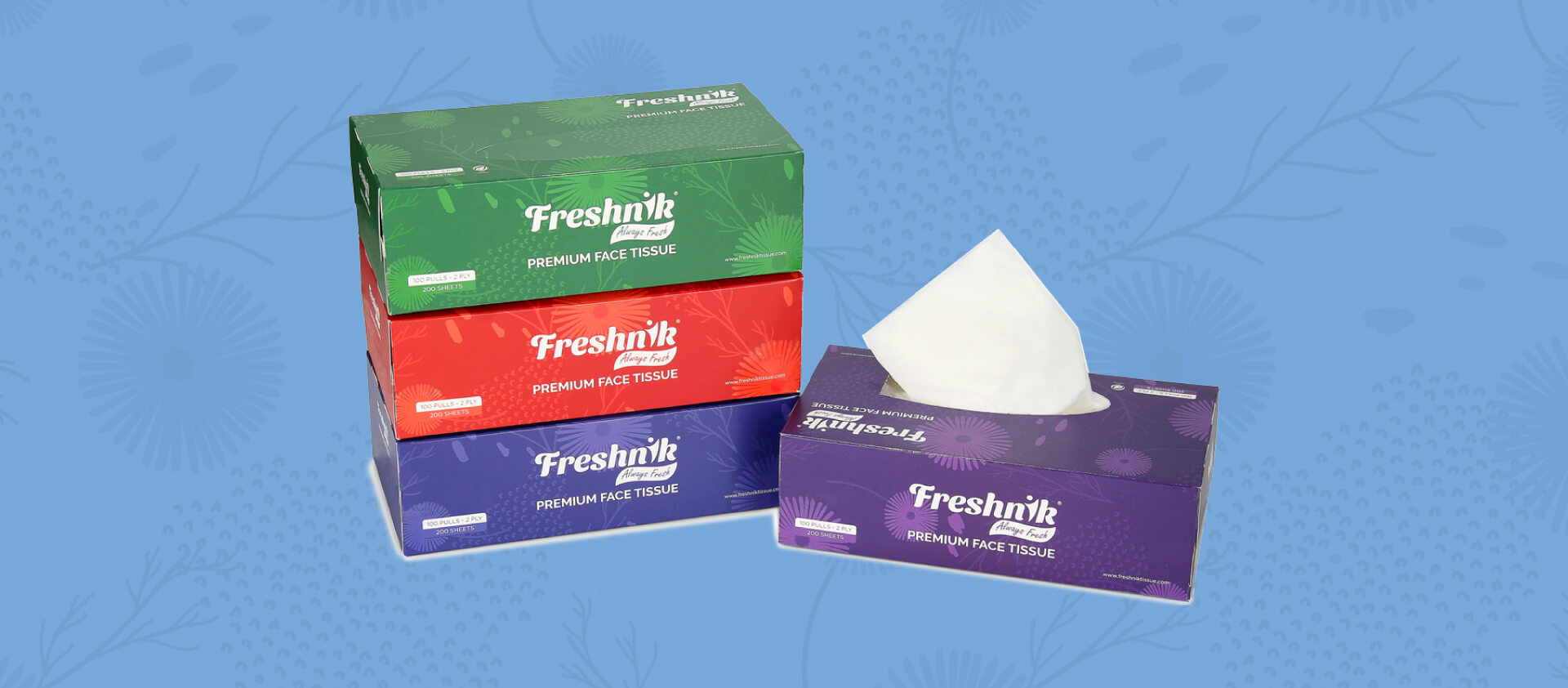 Premium Face Tissue Box 200 Sheets